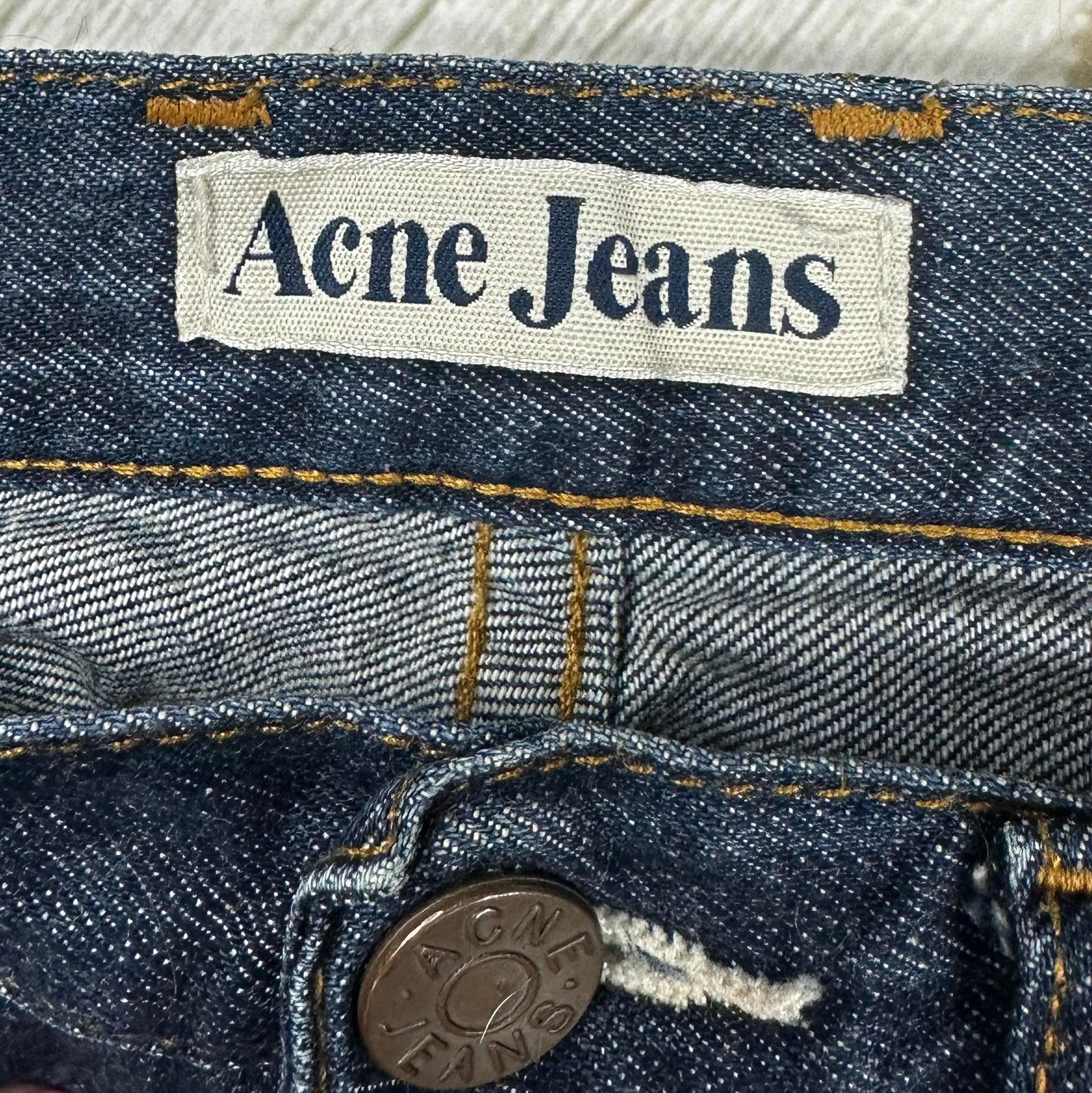Acne Jeans 'Luv Blue' Classic Bootcut Jeans - Size 27/34
