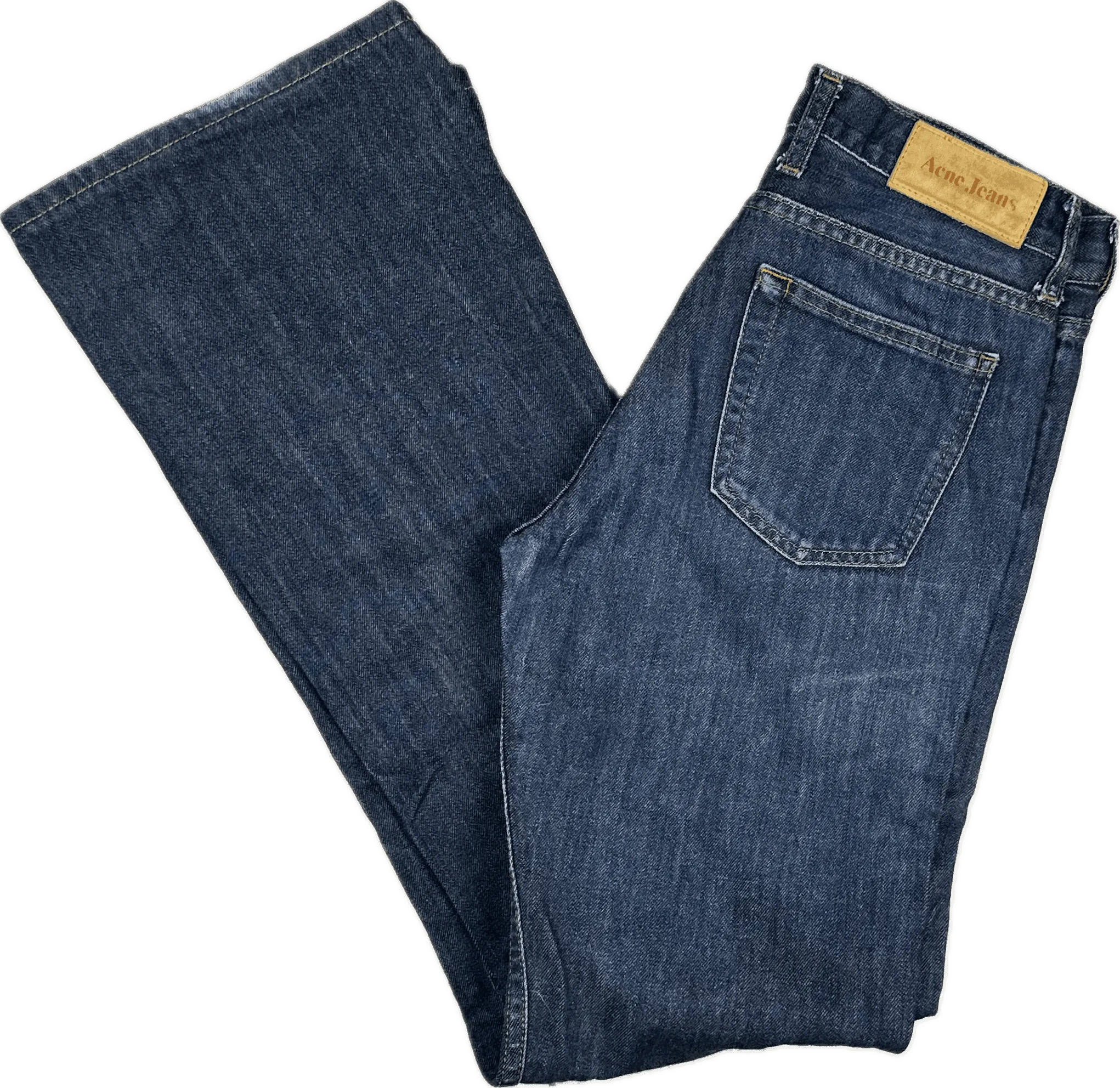 Acne Jeans 'Luv Blue' Classic Bootcut Jeans - Size 27/34