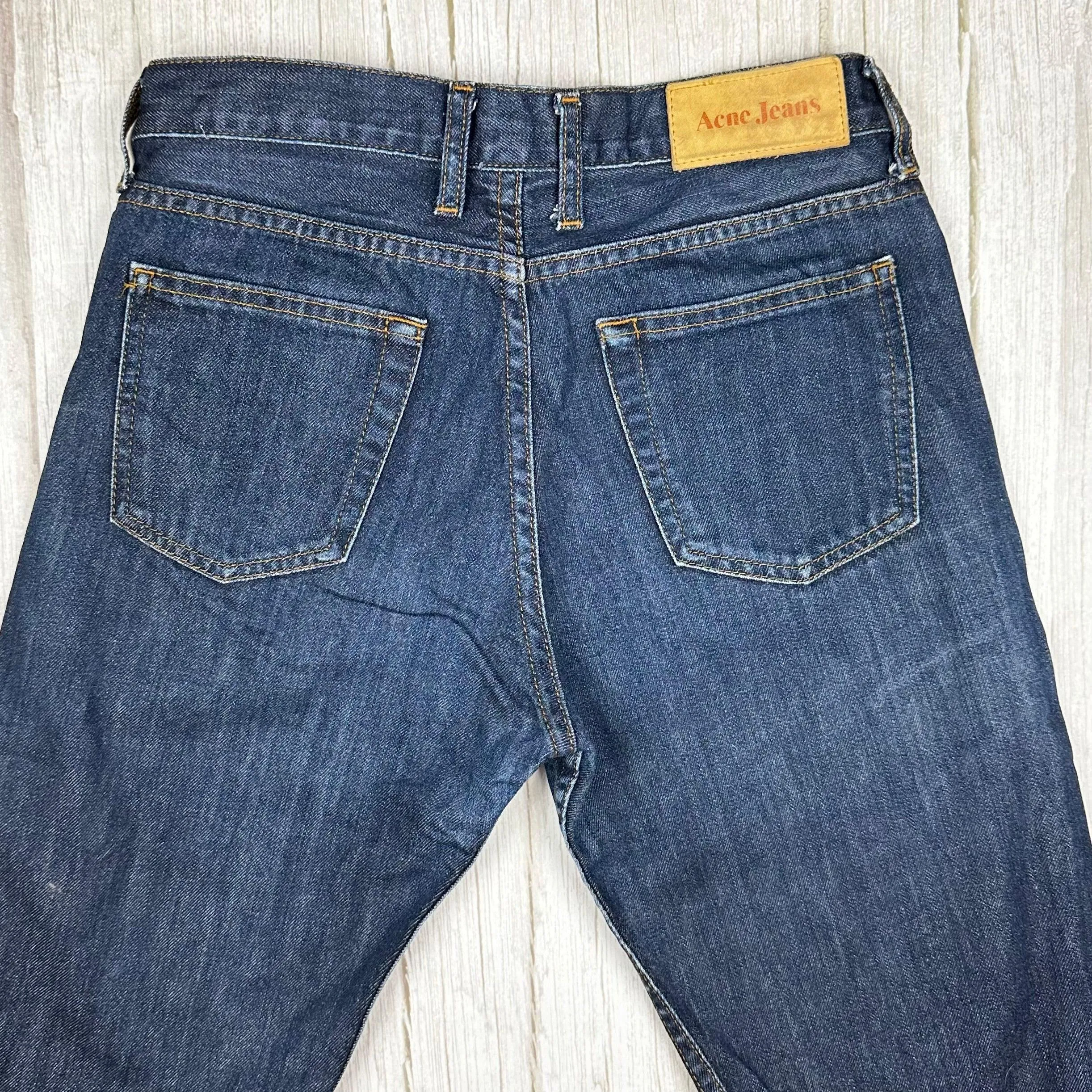 Acne Jeans 'Luv Blue' Classic Bootcut Jeans - Size 27/34