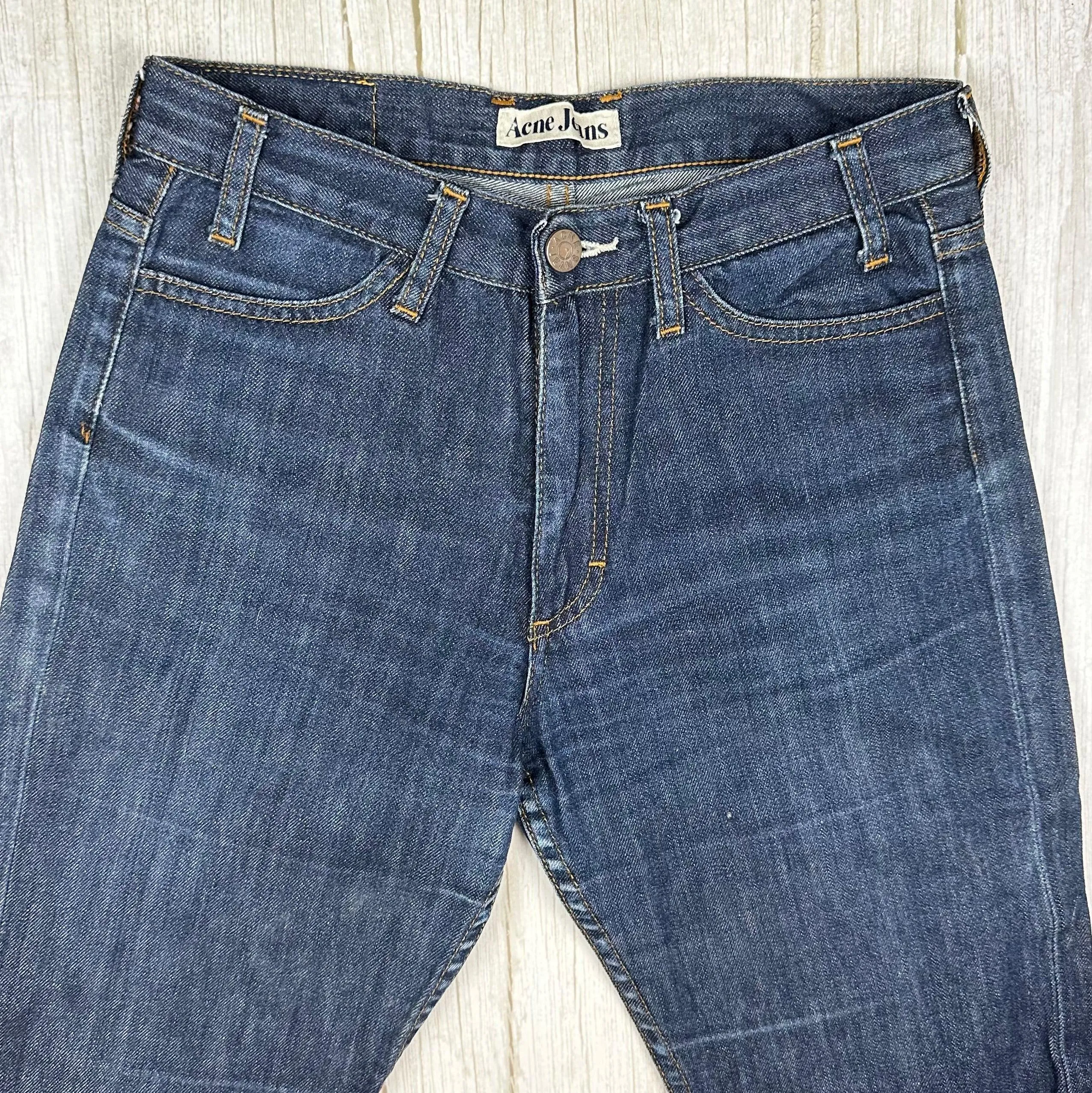 Acne Jeans 'Luv Blue' Classic Bootcut Jeans - Size 27/34