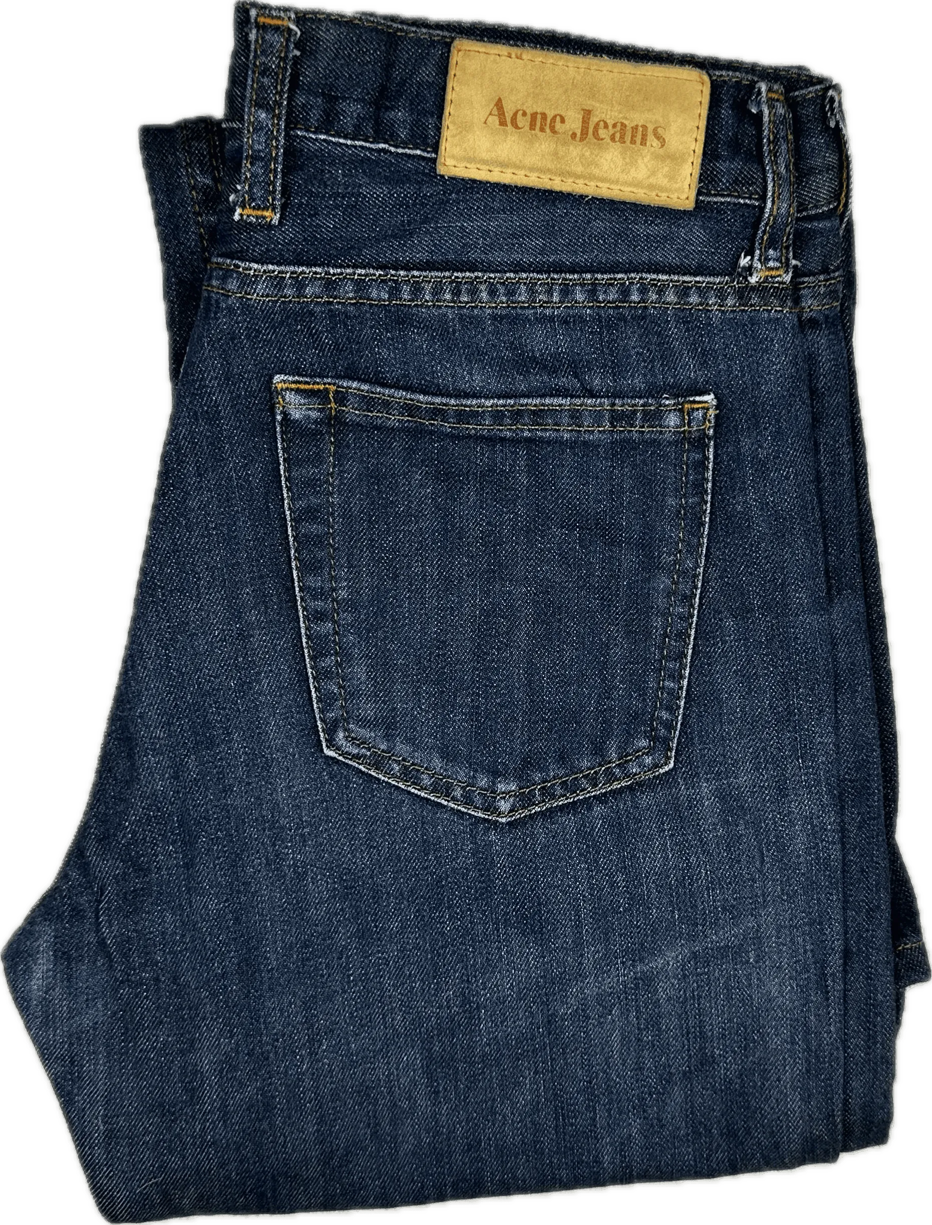 Acne Jeans 'Luv Blue' Classic Bootcut Jeans - Size 27/34