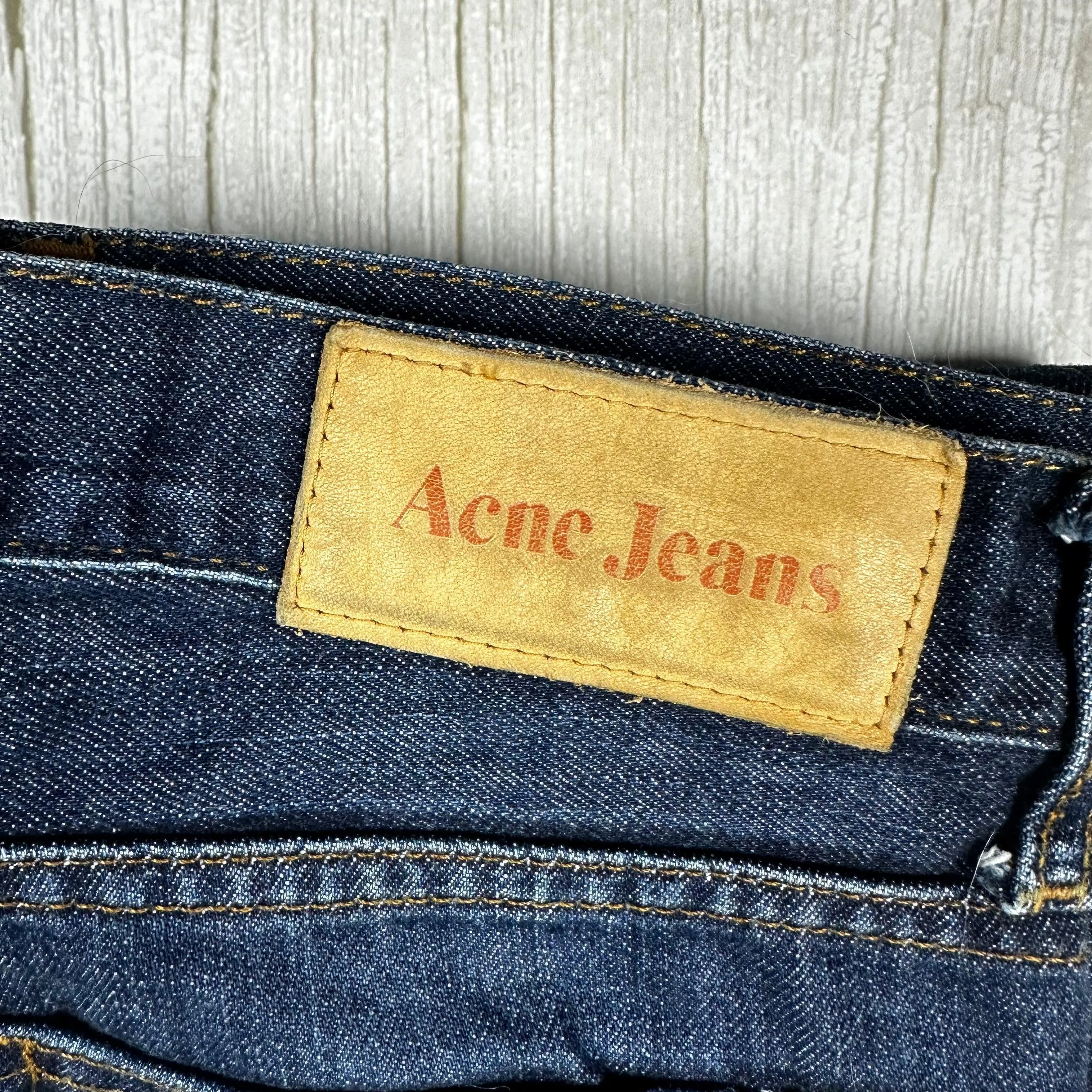 Acne Jeans 'Luv Blue' Classic Bootcut Jeans - Size 27/34