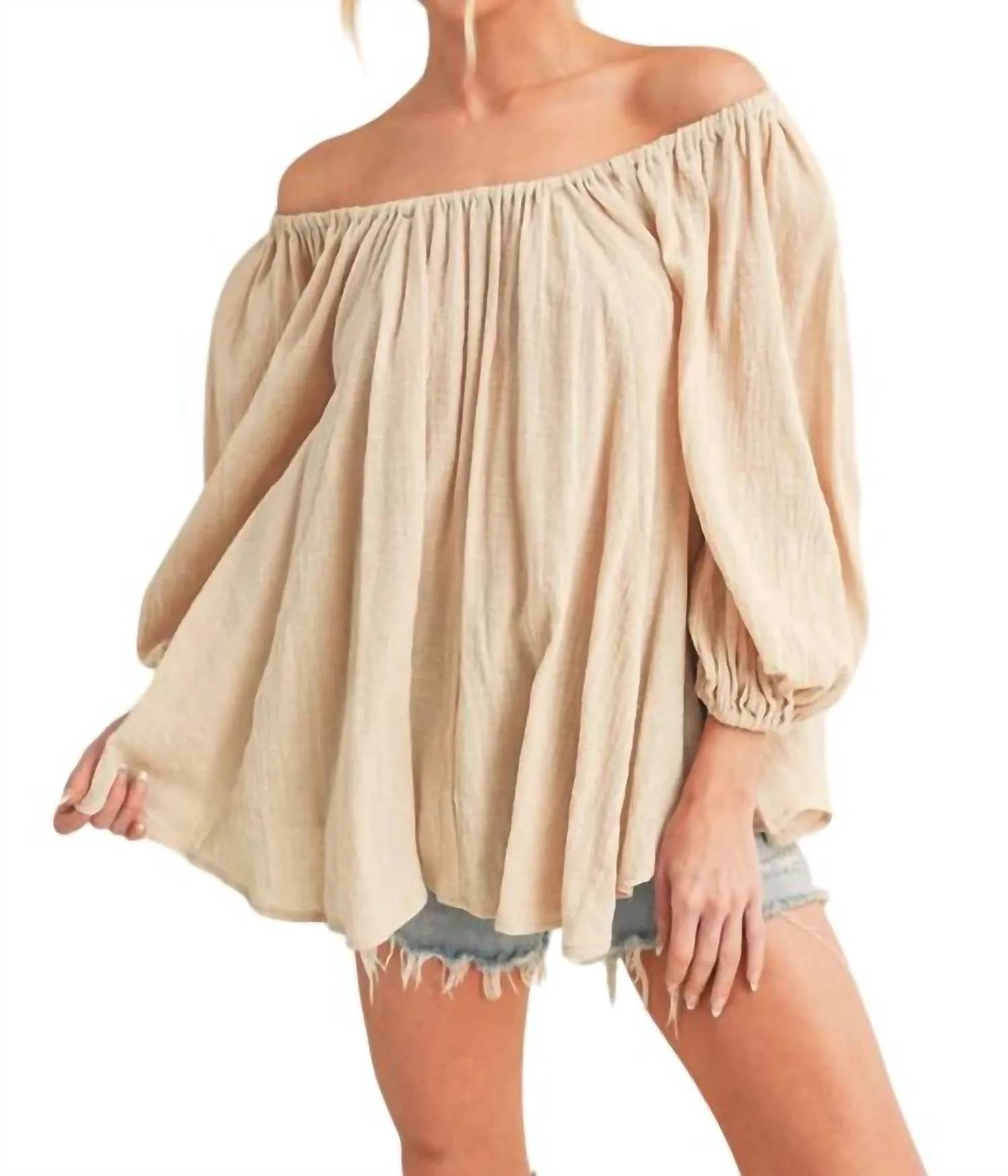 Aemi   Co - Nately Off Shoulder Tunic Dress