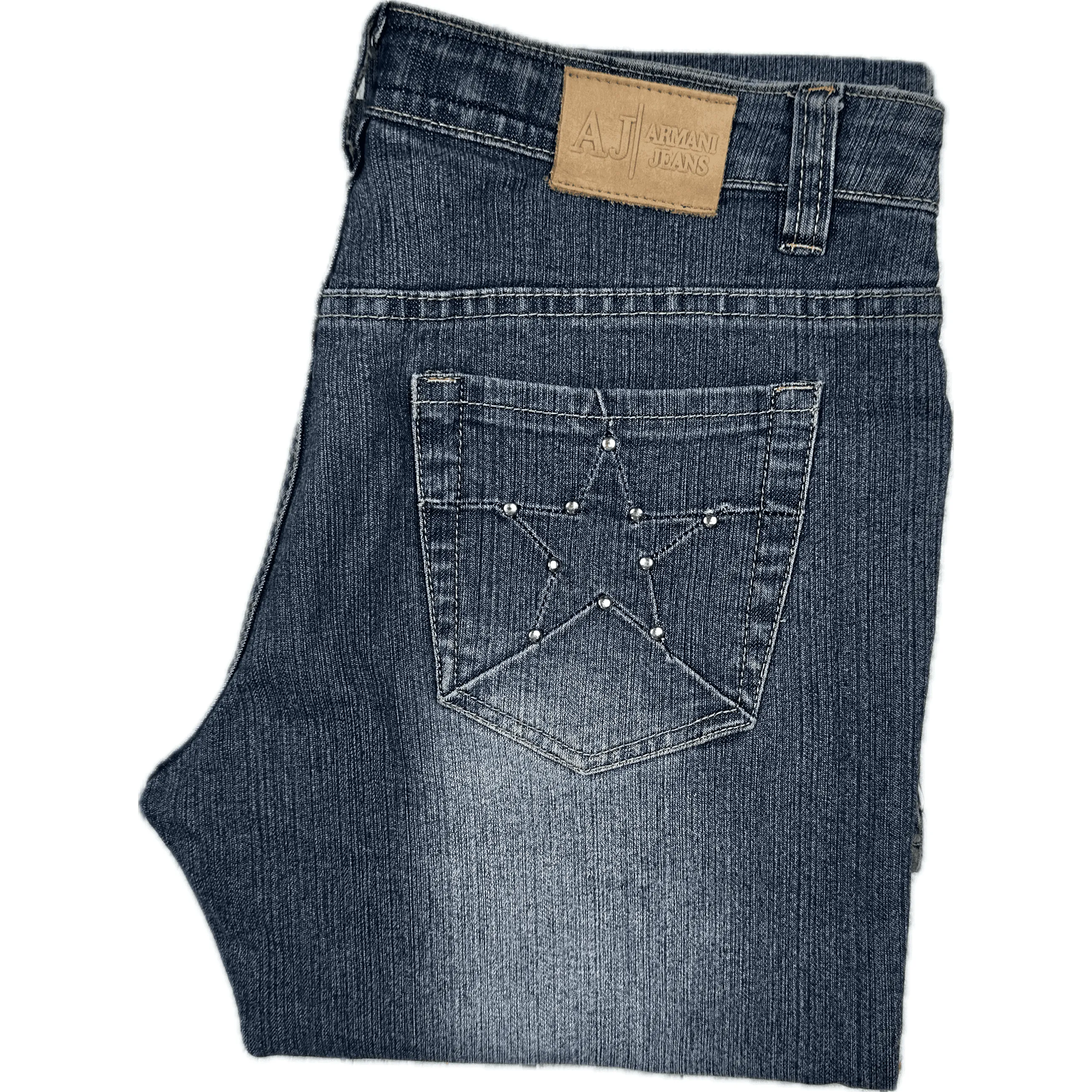 Armani Jeans Bootcut Star Print Jeans -Suit Size 28