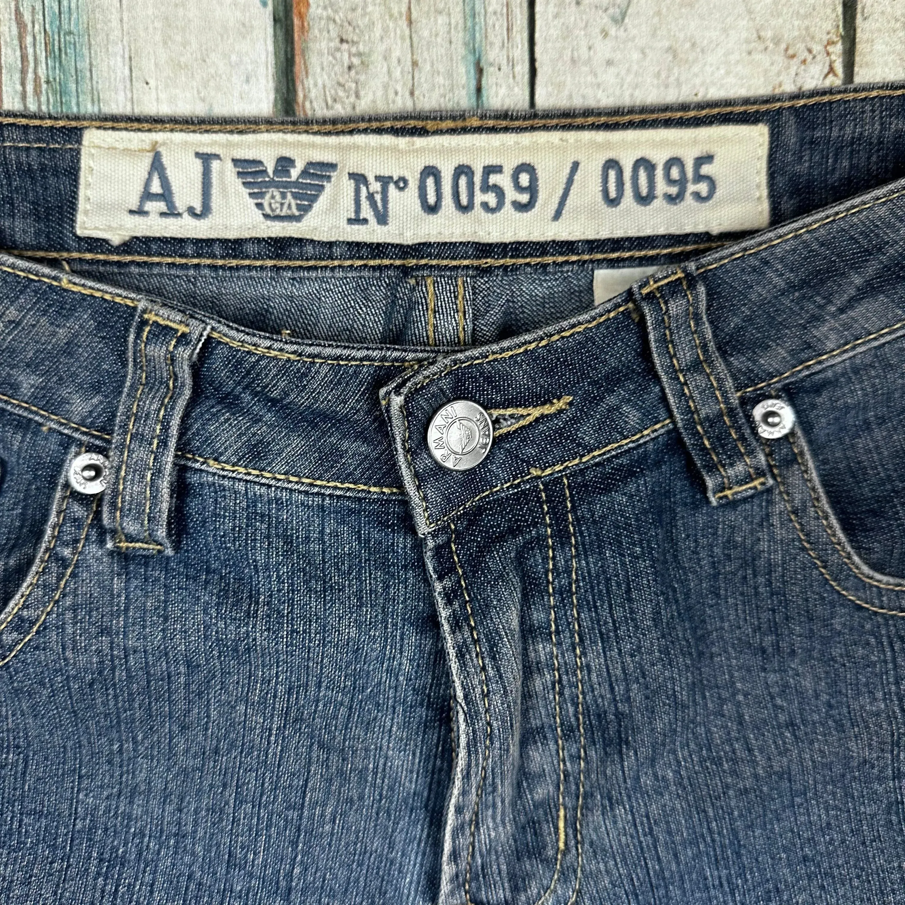 Armani Jeans Bootcut Star Print Jeans -Suit Size 28