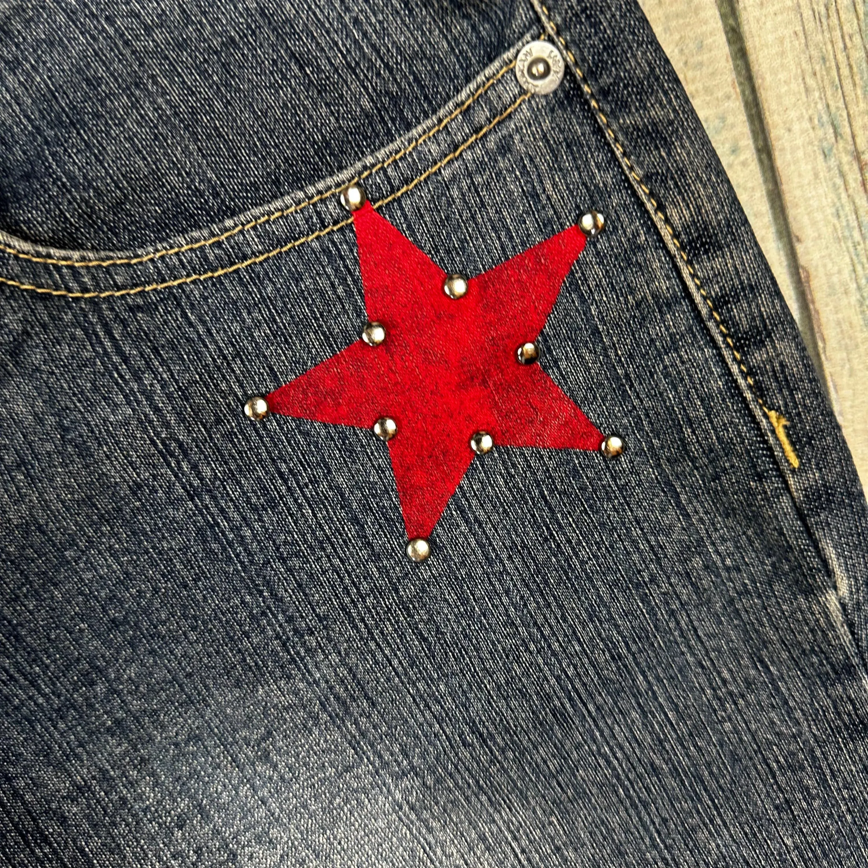 Armani Jeans Bootcut Star Print Jeans -Suit Size 28