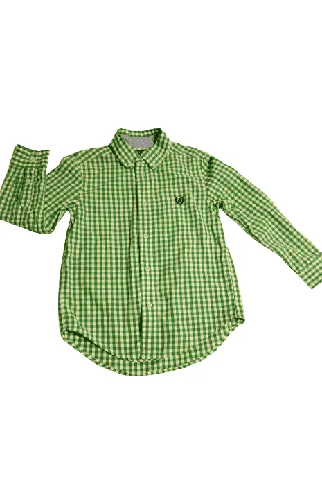 Boys green and white CHAPS shirt size 6