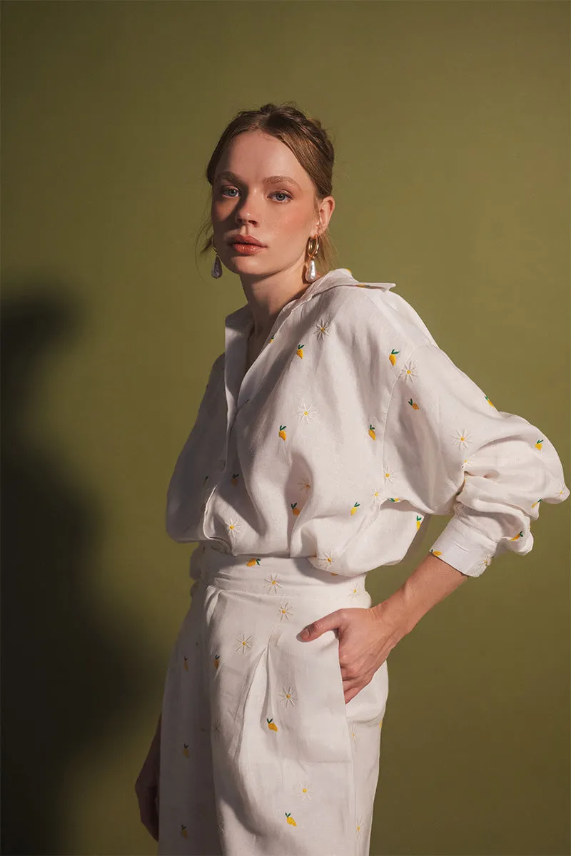 CAMOMILLE IVORY MANGO BUTTON DOWN SHIRT