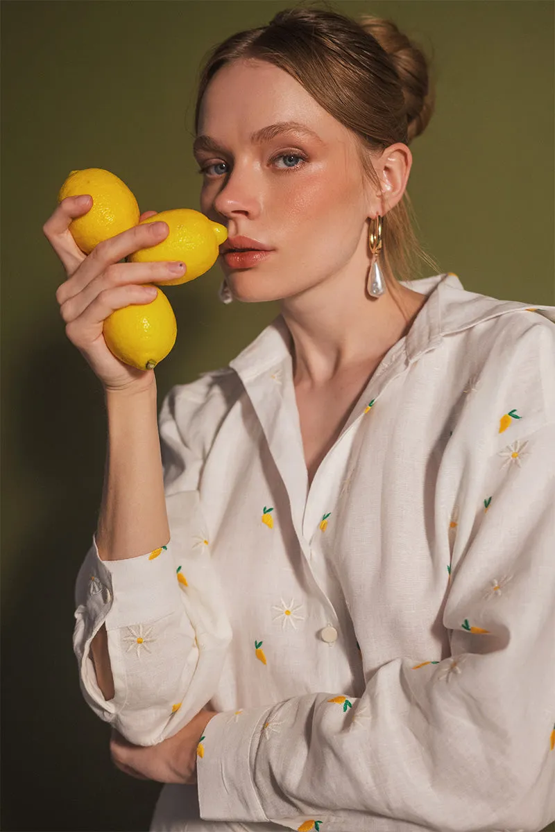 CAMOMILLE IVORY MANGO BUTTON DOWN SHIRT