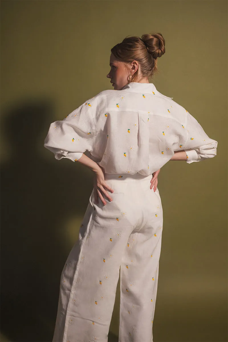 CAMOMILLE IVORY MANGO BUTTON DOWN SHIRT