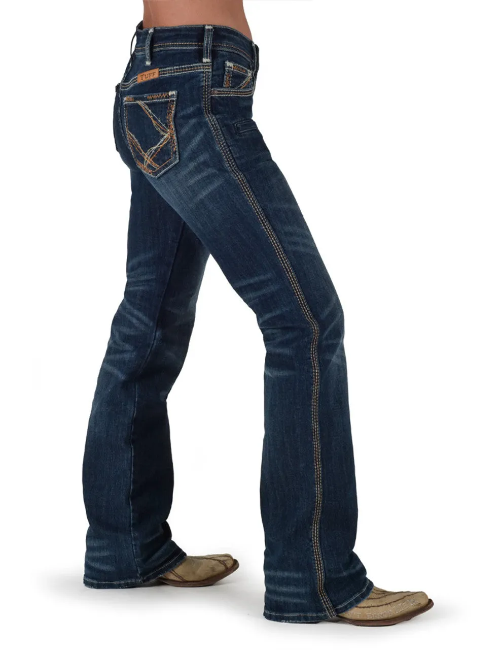 Cowgirl Tuff Rusty Barbed Wire Natural Waist Jean - Rusty Barbed Wire