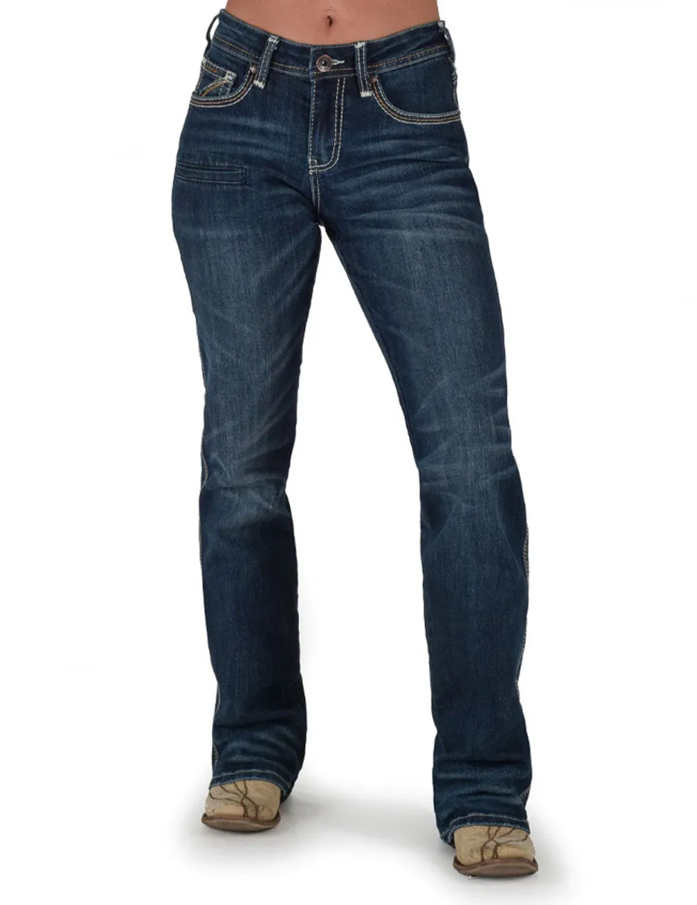 Cowgirl Tuff Rusty Barbed Wire Natural Waist Jean - Rusty Barbed Wire