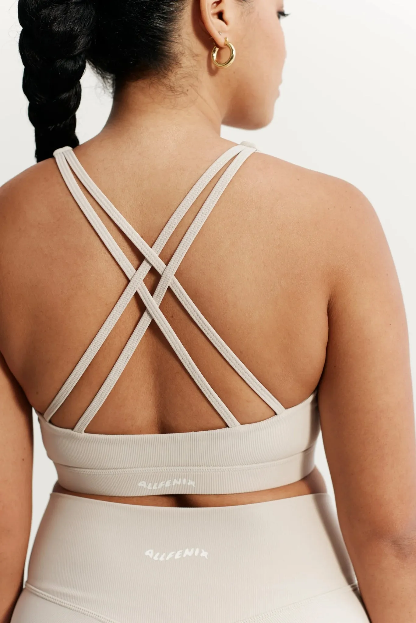 EcoRib Cross Back Sports Bra