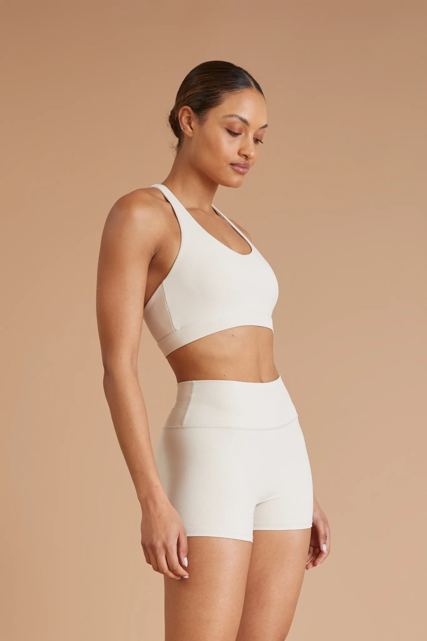EcoRib Cross Back Sports Bra
