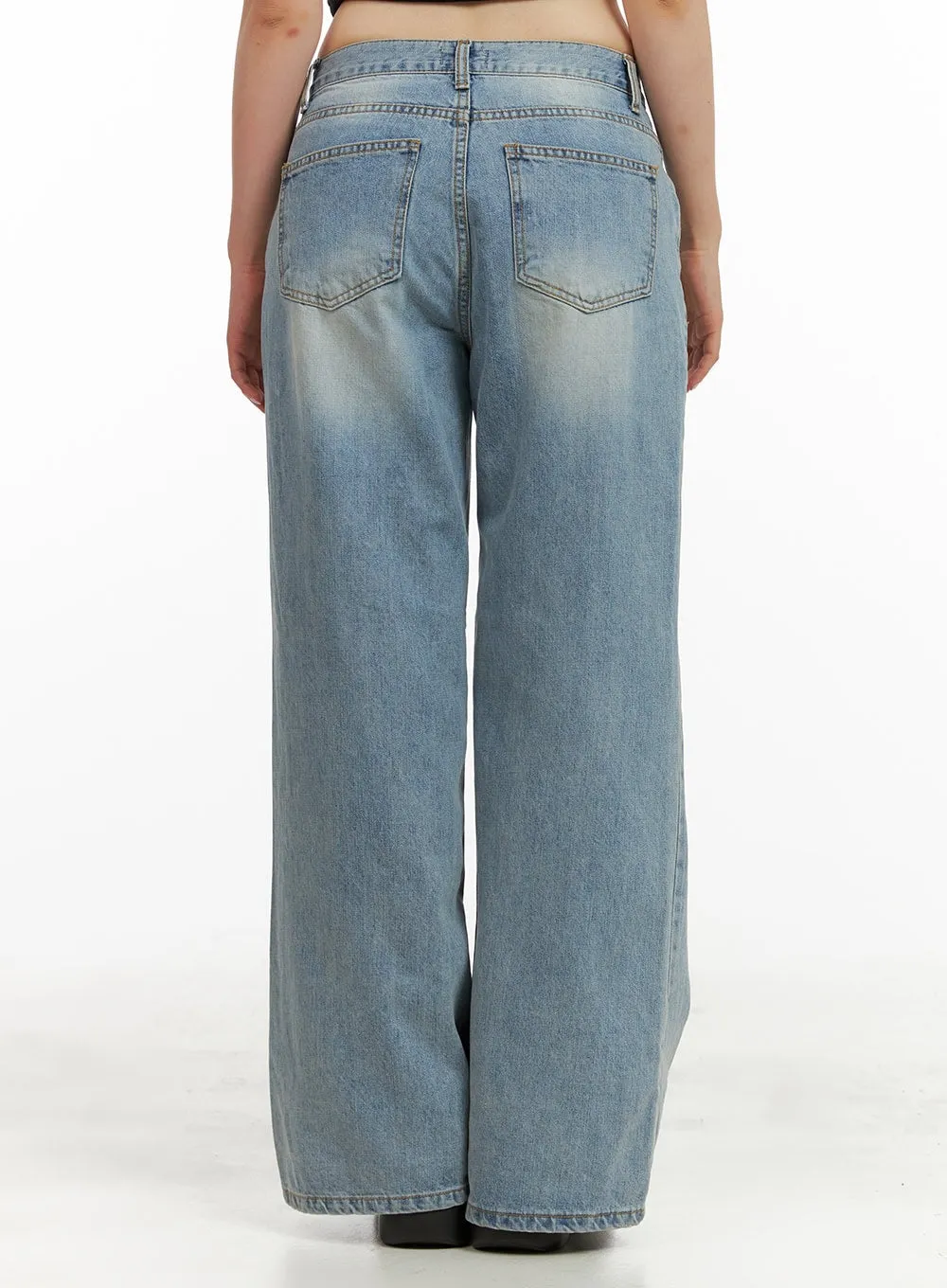 Front Seam Bootcut Jeans CU424