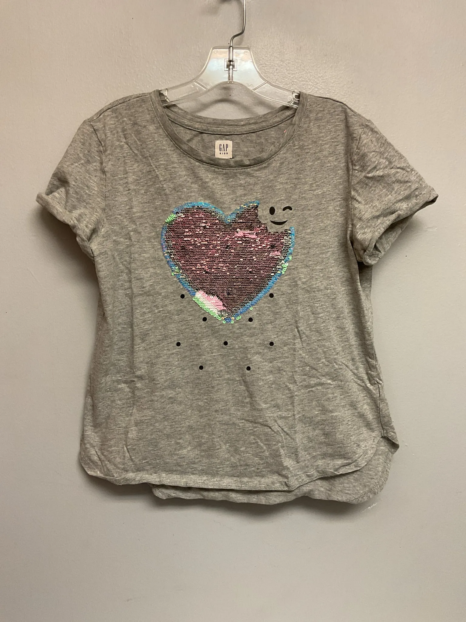 Gap Size 12 Gray Cotton Big Girls Tees/Polos/Tunics