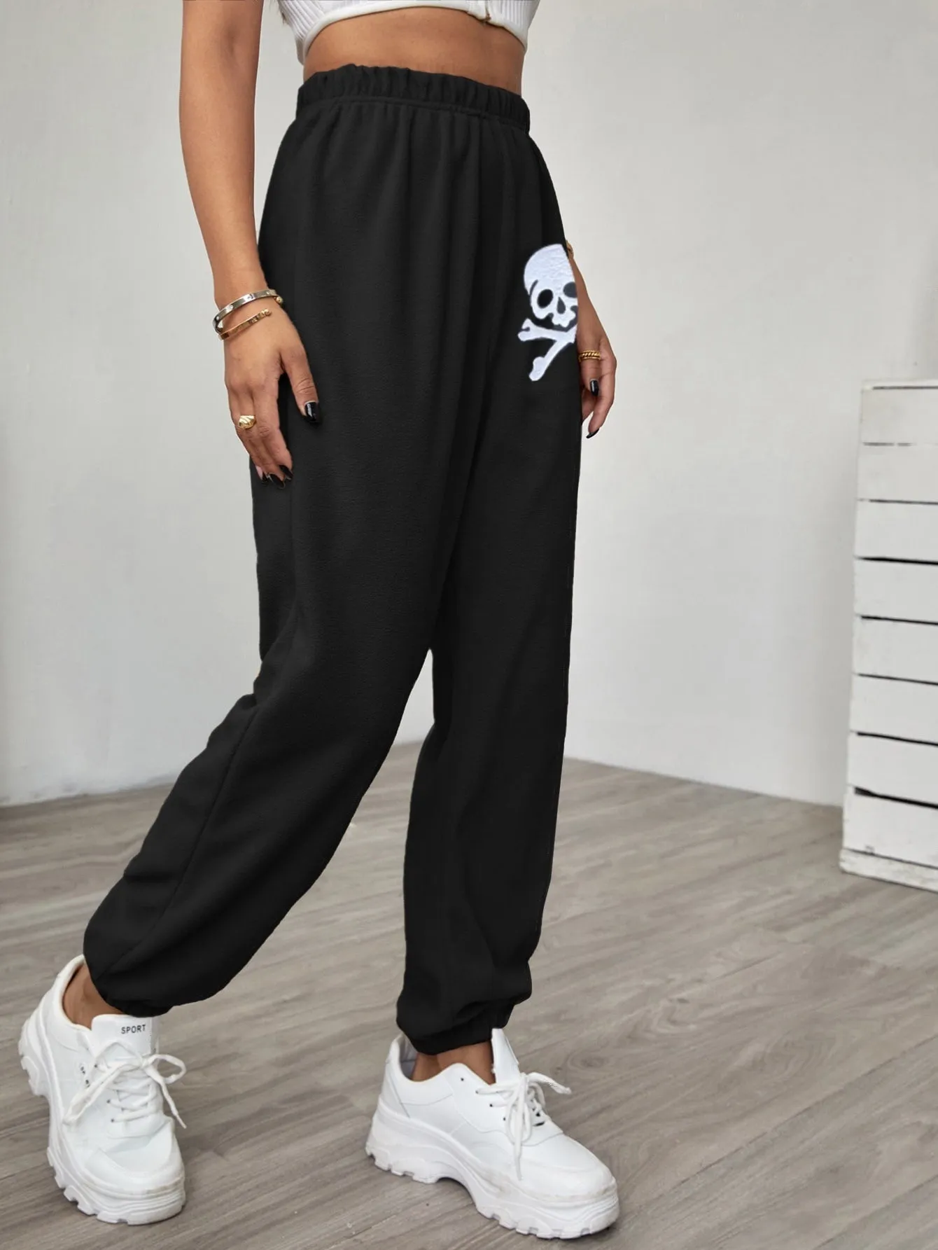 Halloween High Waist Long Women Sweatpants