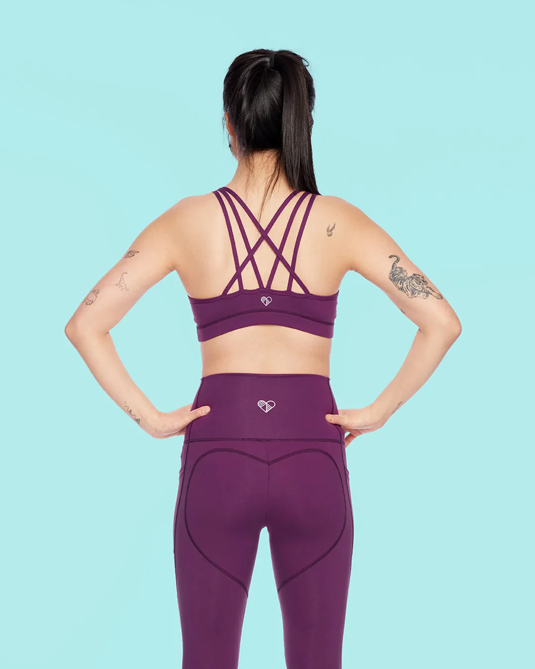 HERO Sports Bra Aubergine