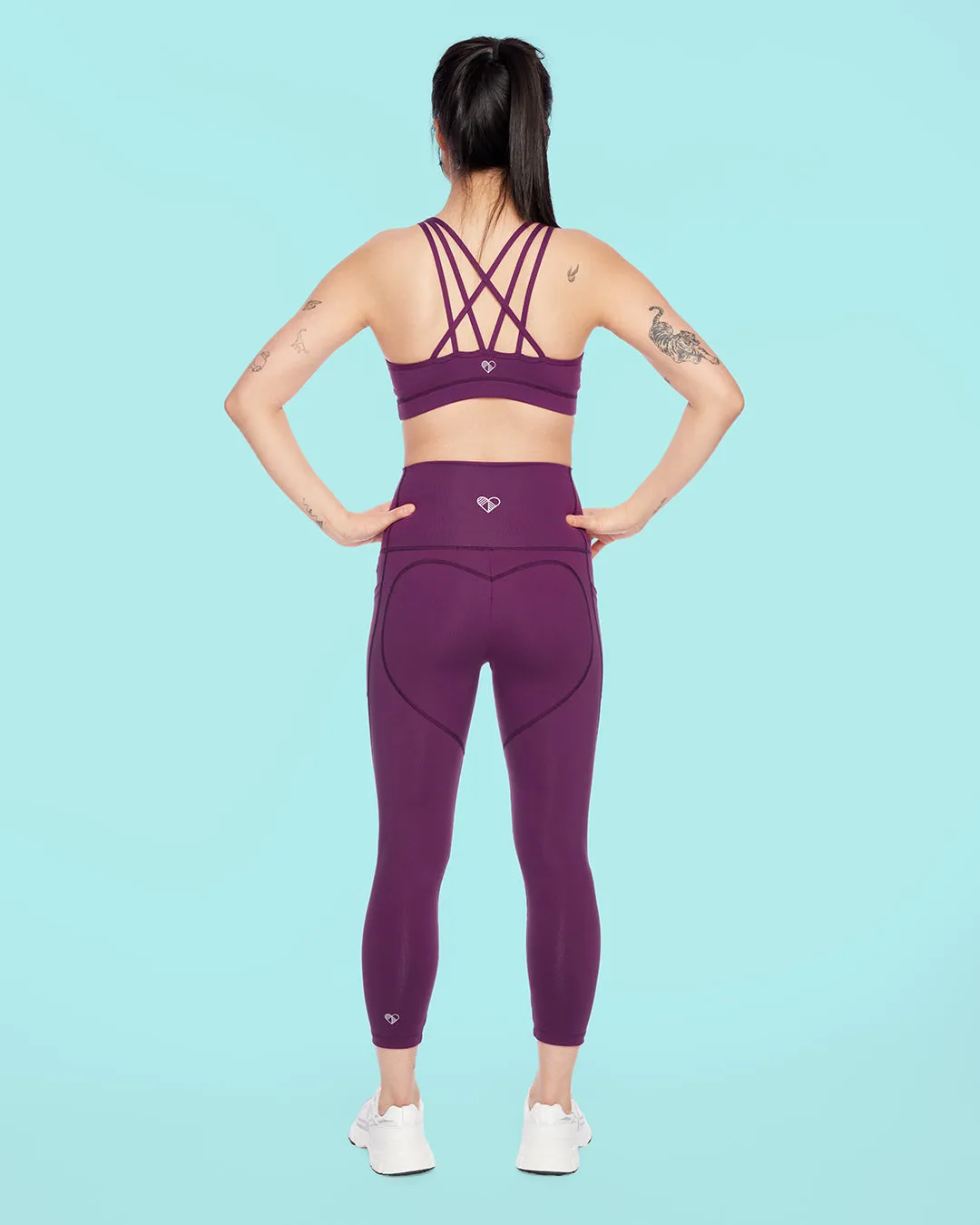 HERO Sports Bra Aubergine