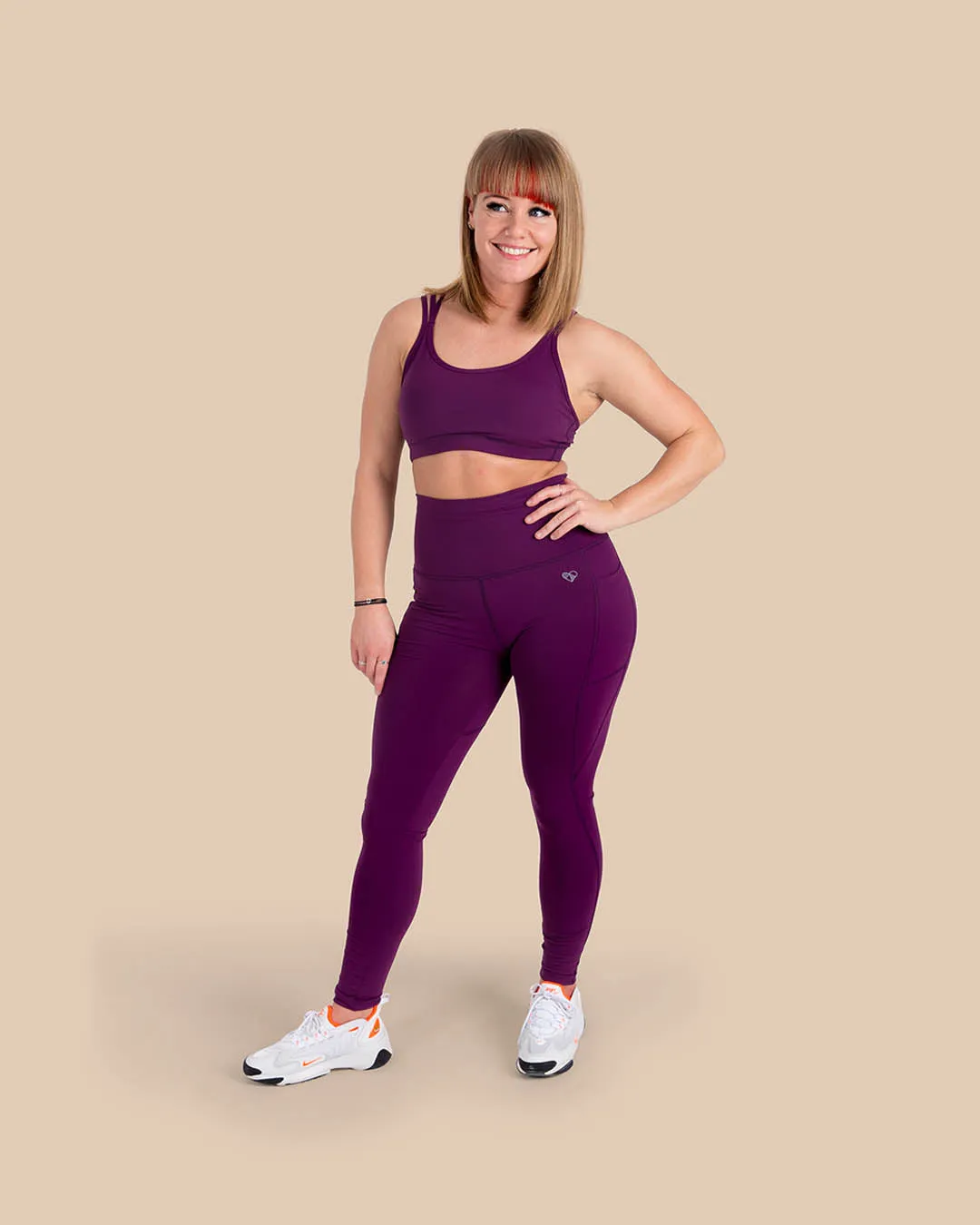 HERO Sports Bra Aubergine