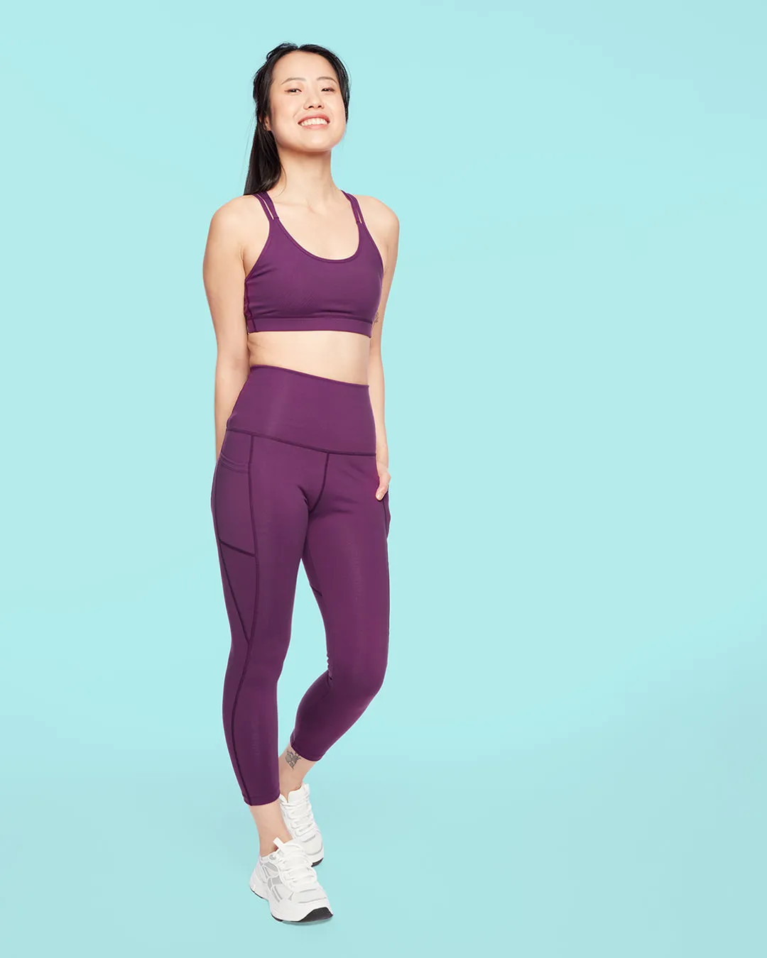 HERO Sports Bra Aubergine