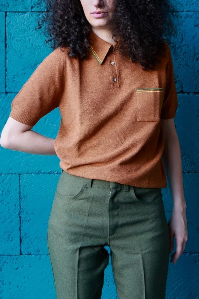IRIL 70s Knit Mousse Polo Shirt