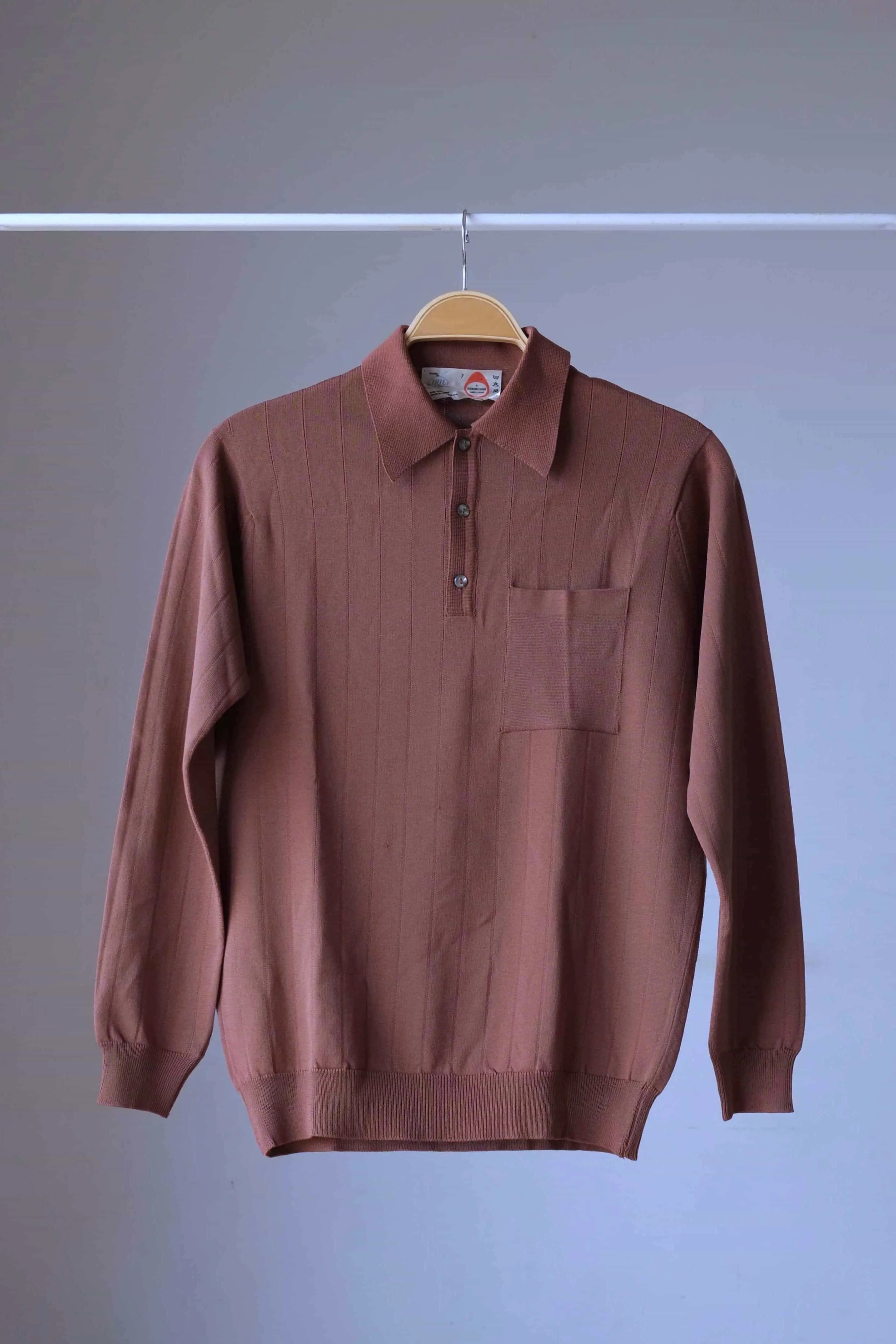 IRIL 70s Knitted Long Sleeves Polo Shirt