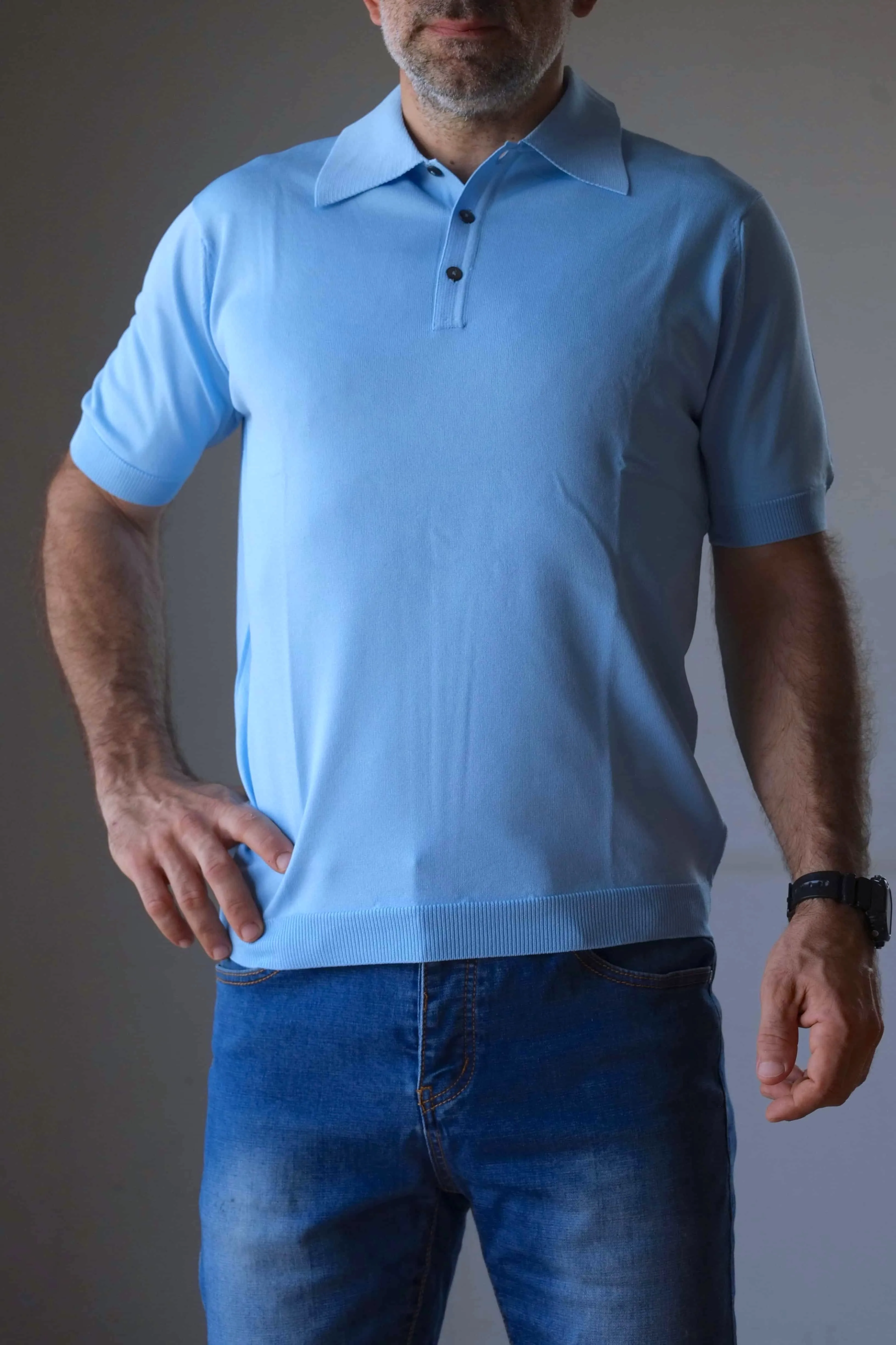 IRIL 70s Knitted Polo Shirt