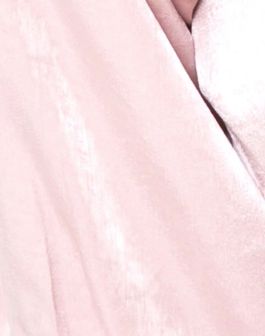 Kavida Crop Top in Satin Dusty Rose