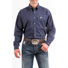 Men's Cinch Navy Button-Down Western Shirt MTW1104667