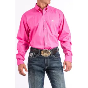 Men's Cinch Pink Button-Down Western Shirt MTW11103320
