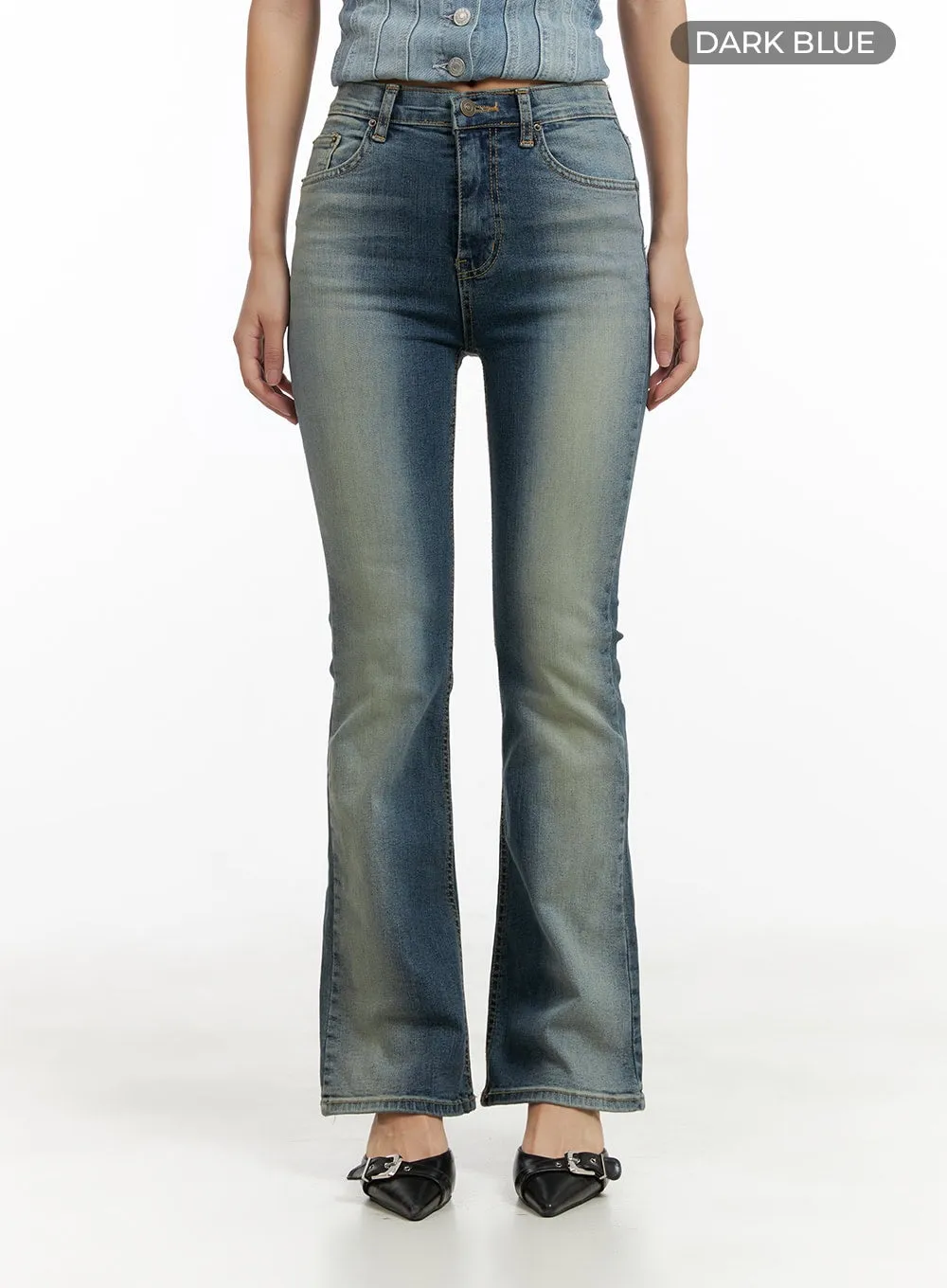 Mia Slim Washed Bootcut Jeans CL431