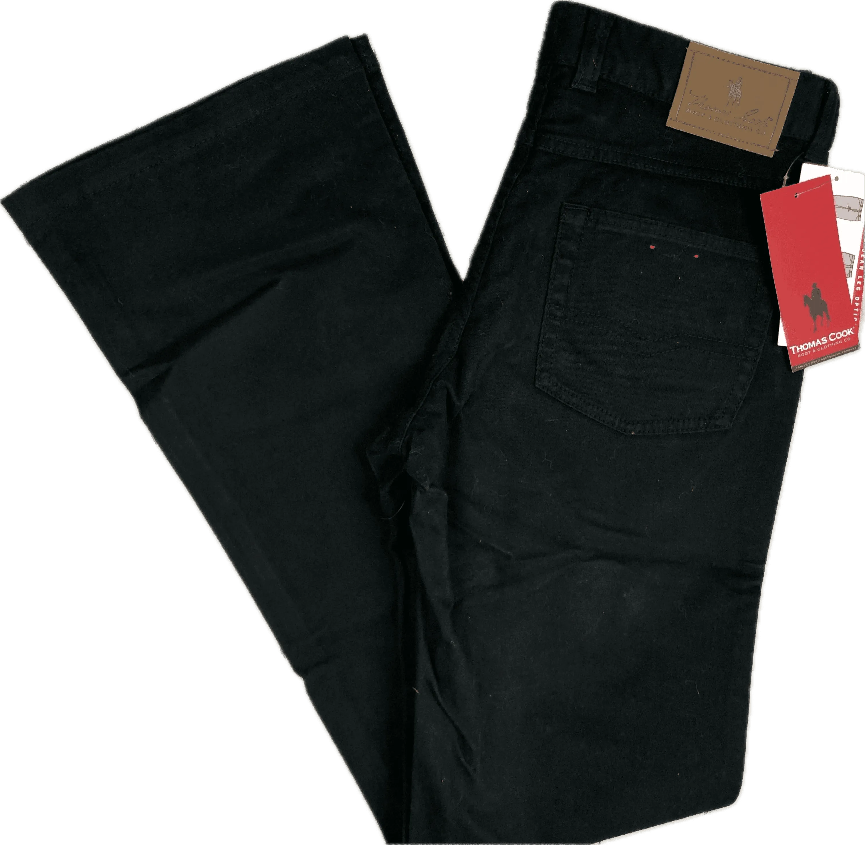 NWT- Thomas Cook Ladies Black Bootcut Stretch Jeans- Size 10