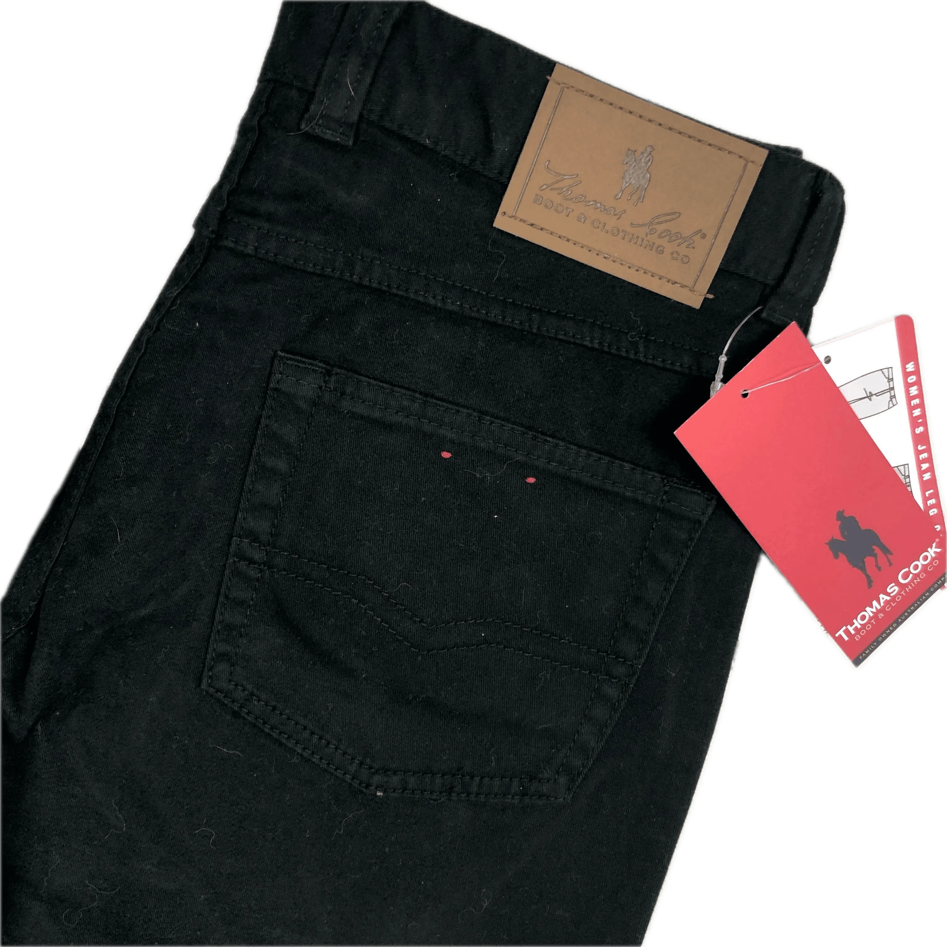 NWT- Thomas Cook Ladies Black Bootcut Stretch Jeans- Size 10