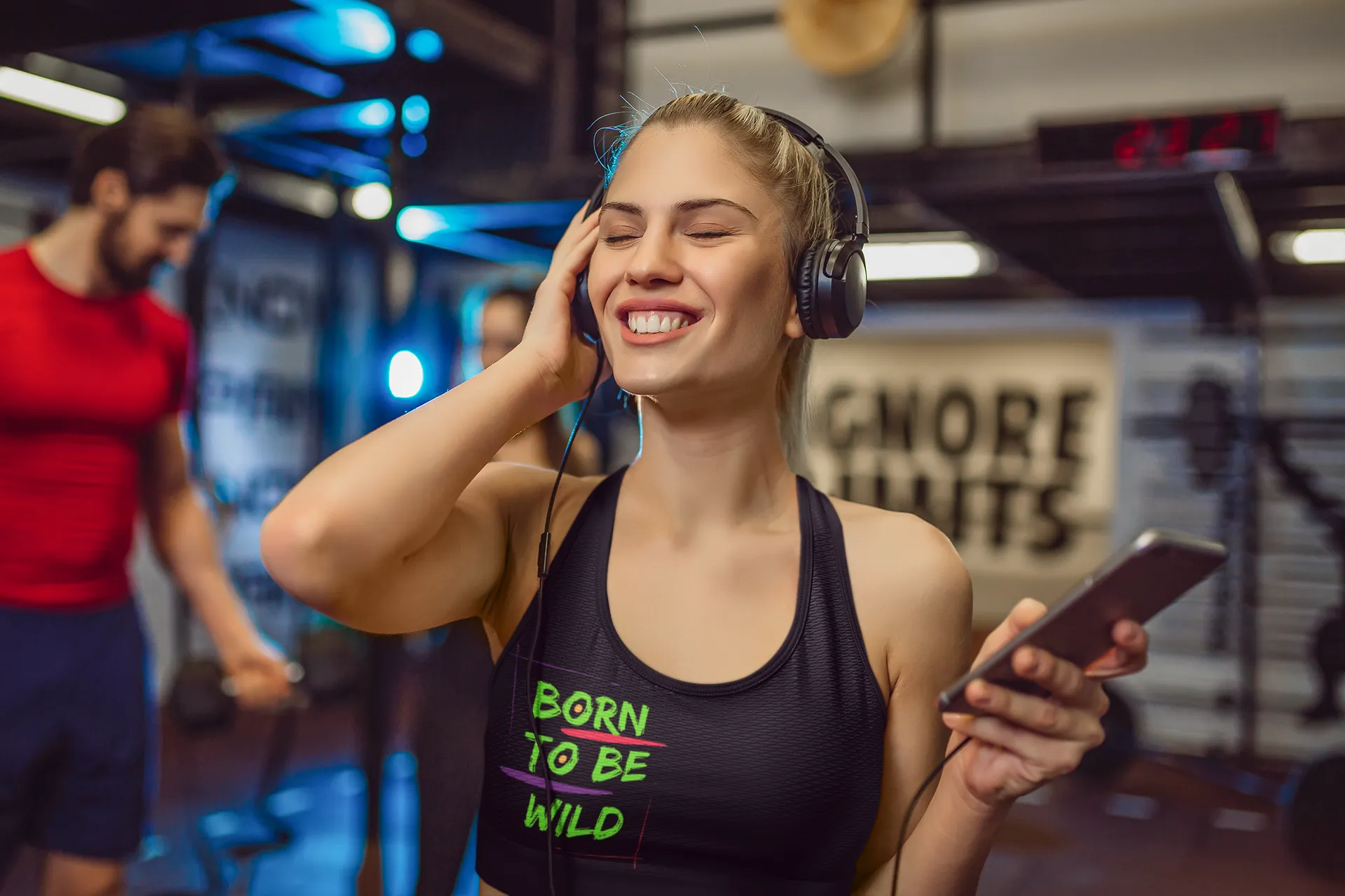 Sports Bra (Born To Be Wild ) Black