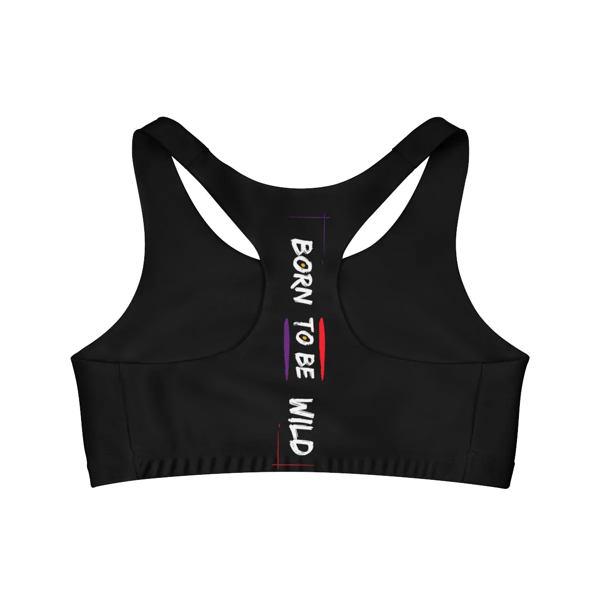 Sports Bra (Born To Be Wild ) Black