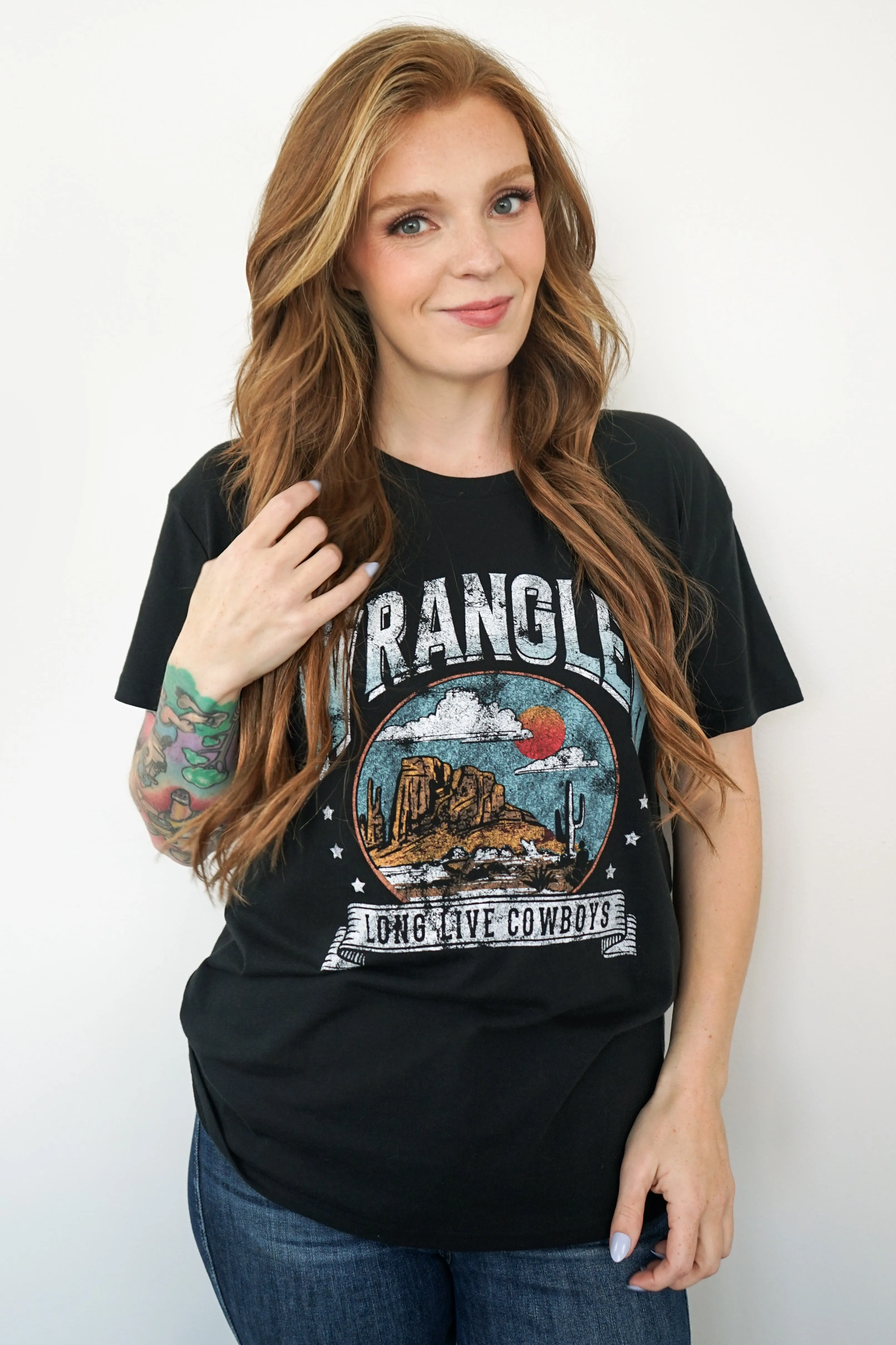 Wrangler Retro® Year-Round Short Sleeve Long Live Cowboys T-Shirt - Boyfriend Fit